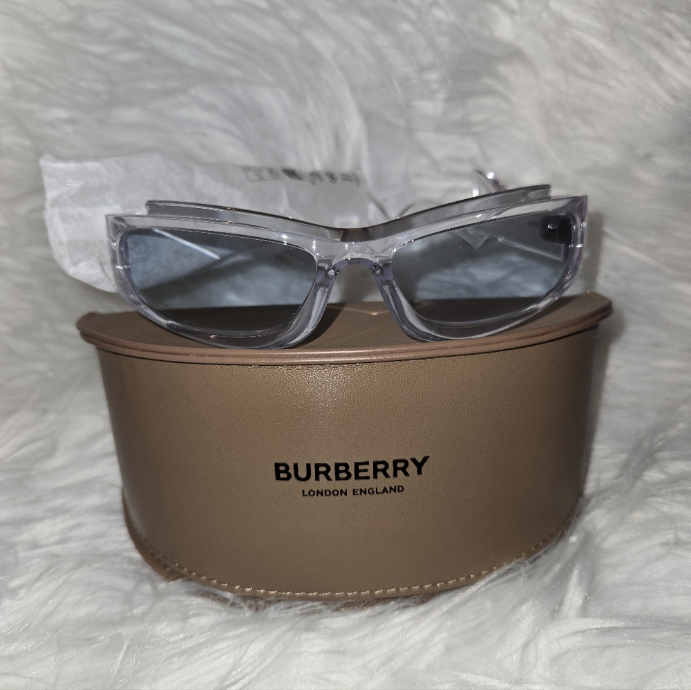 Burberry Women's Shark Design Sunglasses - Transparent